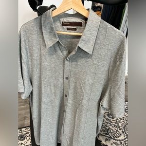 PERRY ELLIS XXL Cotton Pique Button Front Polo.   NWT.   100% soft cotton